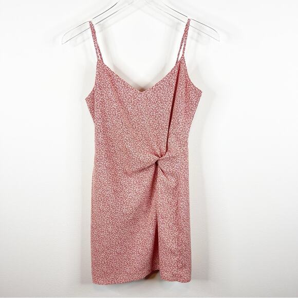 Abercrombie & Fitch Floral Mini Slipdress XS Orange - Picture 1 of 6